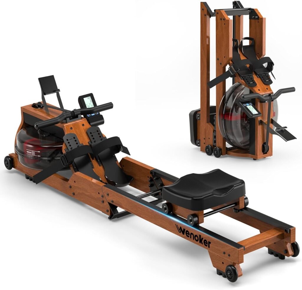 WENOKER Wooden Water Rowing Machine Review: A Foldable, Immersive Home Gym Upgrade.